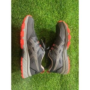 ASICS Gel Venture 8 Trail Running Shoes Gray Shocking Orange Women’s 8.5 Men 6.5